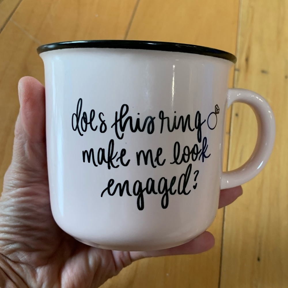 SWEET WATER DECOR| Campfire style mug. “Does this ring make me look engaged?”